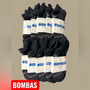 BOMBAS Unisex Black ANKLE ONLY Socks